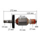 Якір (ротор)  фрезера Makita RP1110C оригінал 516398-0(172*41 резьба15мм)