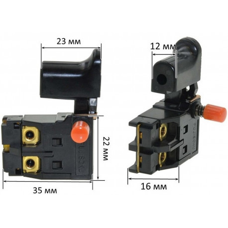 Кнопка дисковой пилы SGES215C Makita 4101RH оригинал 651252-2