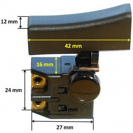 Кнопка дискова пила Makita 5704R оригінал 651291-2