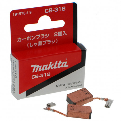 Щетки Makita CB-318 5х11 болгарки (УШМ) GA5041C/GA6040C оригинал 191978-9