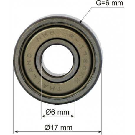 Шарикопідшипник, серія UC3020A/BBS Makita (Макита) оригінал 210028-2