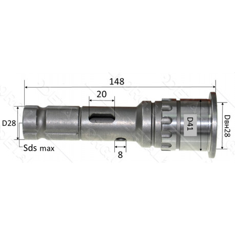 Ствол отбойного молотка Makita HM1202 C (324109-7)