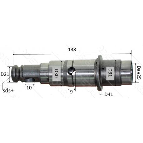 Ствол перфоратора Makita 2470 голый аналог 158574-6