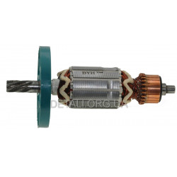 Якорь отбойного молотка Makita HM0810 / Титан PM1315 (165*41 7-з /лево) аналог 516148-3