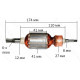 якорь Отбойный молоток Makita HM0860С ( 174*41 6-з /лево) GUA (513563-2)