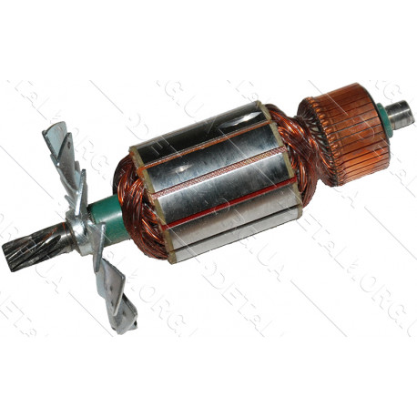 Якорь цепной пилы Powertec PT 2501, Makita 5016B (168*49 9-з/лево) аналог 514557-0