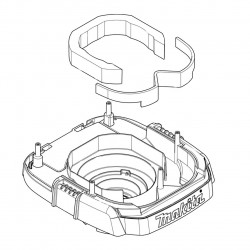 Крышка контейнера в сборе DVC156L Makita оригинал 140U41-1