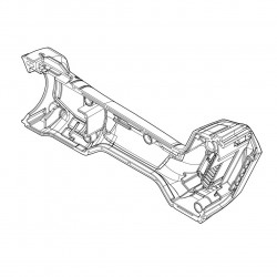 Корпус двигателя шлифмашины Makita GA004G/GA005G оригинал 183N63-6