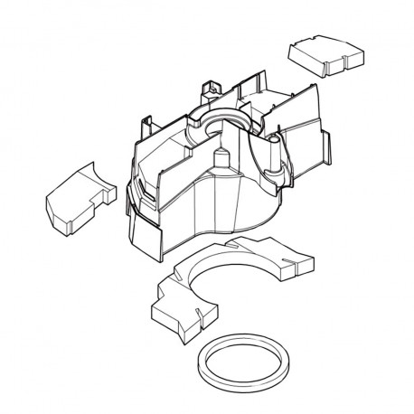 Відхильник повітря у зборі VC001GL-VC005GL Makita оригінал 141F84-6