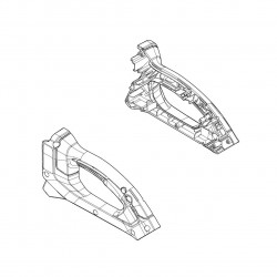 Корпус-рукоятка DUR193 Makita оригінал 183V19-7