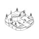 Основа моторного блоку VC001GL-VC004GL Makita оригінал 141F83-8