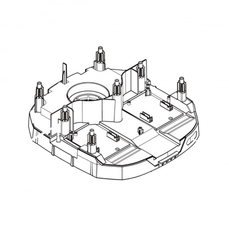 Основание моторного блока VC001GL-VC004GL Makita оригинал 141F83-8