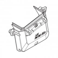 Нижняя крышка АКБ права Makita оригинал 412346-6
