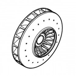 Вентилятор 65 HR2650 HR2651 HR2651T HR2661 Makita (Макита) оригинал 240182-8