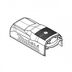 Makita оригінал 412875-9 Верхня накладка корпусу
