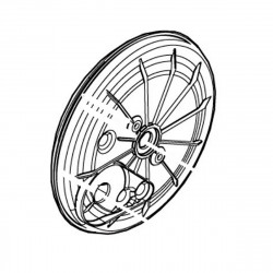Кришка колеса DLM481/539 Makita оригінал 413B06-5