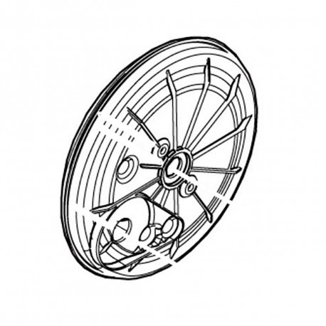 Кришка колеса DLM481/539 Makita оригінал 413B06-5