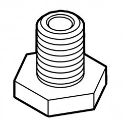 Болт M12*16 DGP180 Makita оригінал 265A56-8