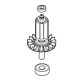 Ротор UH013G/UH014G Makita оригінал 519693-7