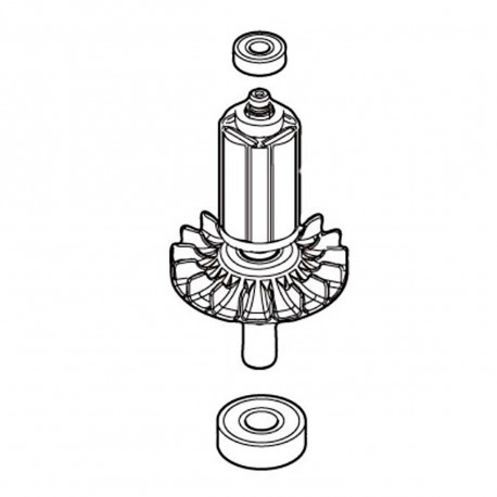 Ротор UH013G/UH014G Makita оригінал 519693-7