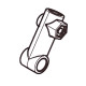 Рычаг DLM380 Makita (Макита) оригинал 455078-2