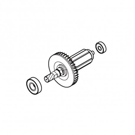 Якір безколекторної пилки Makita SP001G оригінал 519698-7