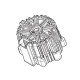 Корпус двигуна CE001G Makita оригінал 413C70-2