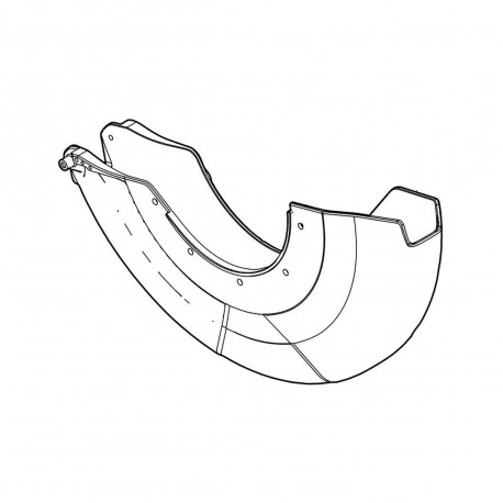 Подвижная защита B LS004G Makita оригинал 413825-7