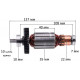 Якір акумуляторної дискової пили Makita DSS610/BSS610 (137*35 10-з прямо) оригінал 519173-3