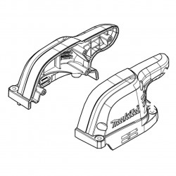 Корпус 183N85-6 в сборе аккумуляторного кустореза Makita DUN500WZ оригинал