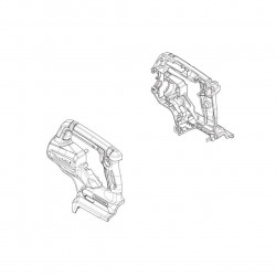 Корпус 183V84-6 в сборе аккумуляторного виброуплотнителя бетона Makita VR004G оригинал