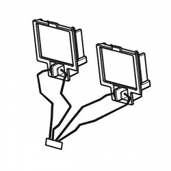 Держатель-разъем батареи в сб. DML809 Makita оригинал GM00002200