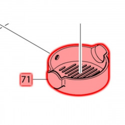 Крышка корпуса двигателя Makita (Макита) оригинал 284056-3