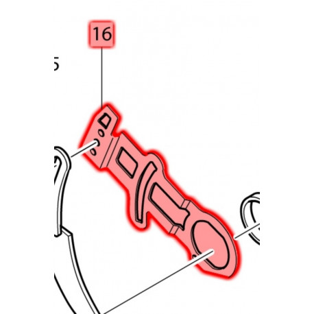 Держатель клина 5103R, новая модель Makita (Макита) оригинал 345752-9