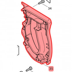 Кожух ручки Makita (Макита) оригинал 419416-2