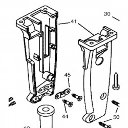 Комплект корпуса ручки Makita (Макита) оригинал EE80900101