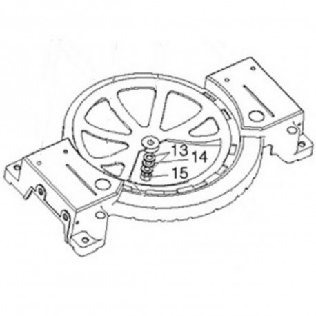 Вузол опорної плити Makita (Макита) оригінал JM23000009