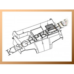 Крышка мотора UV3200,3600 Makita (Макита) оригинал 652023993