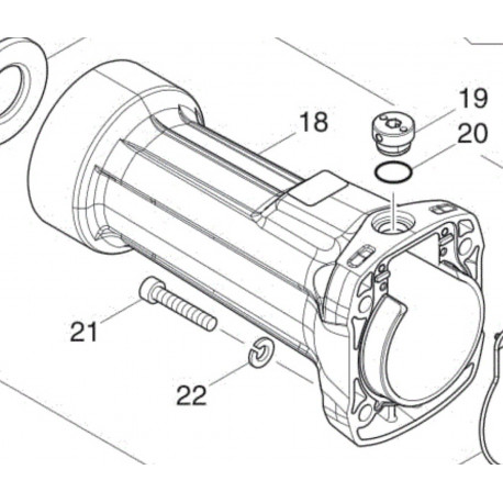 Циліндр HM1802 HM1812 Makita (Макита) оригінал 319218-5