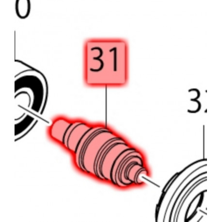 Вал Makita (Макита) оригинал 325948-8