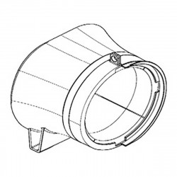 Задній корпус-напрямна Makita оригінал 140Y68-5