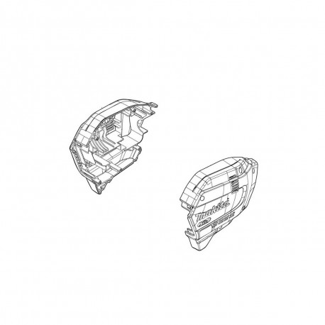 Корпус сбора UR007/008G Makita оригинал 183R88-4