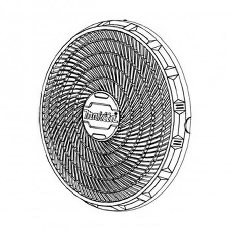 Передняя крышка вентилятора DCF301 Makita оригинал TE00000522