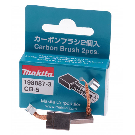 Щетки медно-графитные 3х10х13 CB-5 аккумуляторного шуруповерта Makita DTD156 оригинал 198887-3