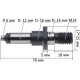 Шпиндель (L76/M14) болгарки Makita 9030 оригінал 326672-6