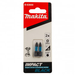 Бита PH1 25 мм Impact Black 2 шт. B-63600 Makita оригинал