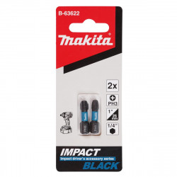 Бита PH3 25 мм Impact Black 2 шт. B-63622 Makita оригинал