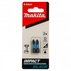 Бита PZ2 25 мм Impact Black 2 шт. B-63644 Makita оригинал