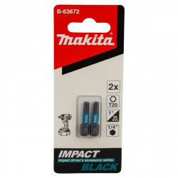 Бита T20 25 мм Impact Black 2 шт. B-63672 Makita оригинал