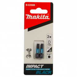 Бита T25 25 мм Impact Black 2 шт. B-63688 Makita оригинал
